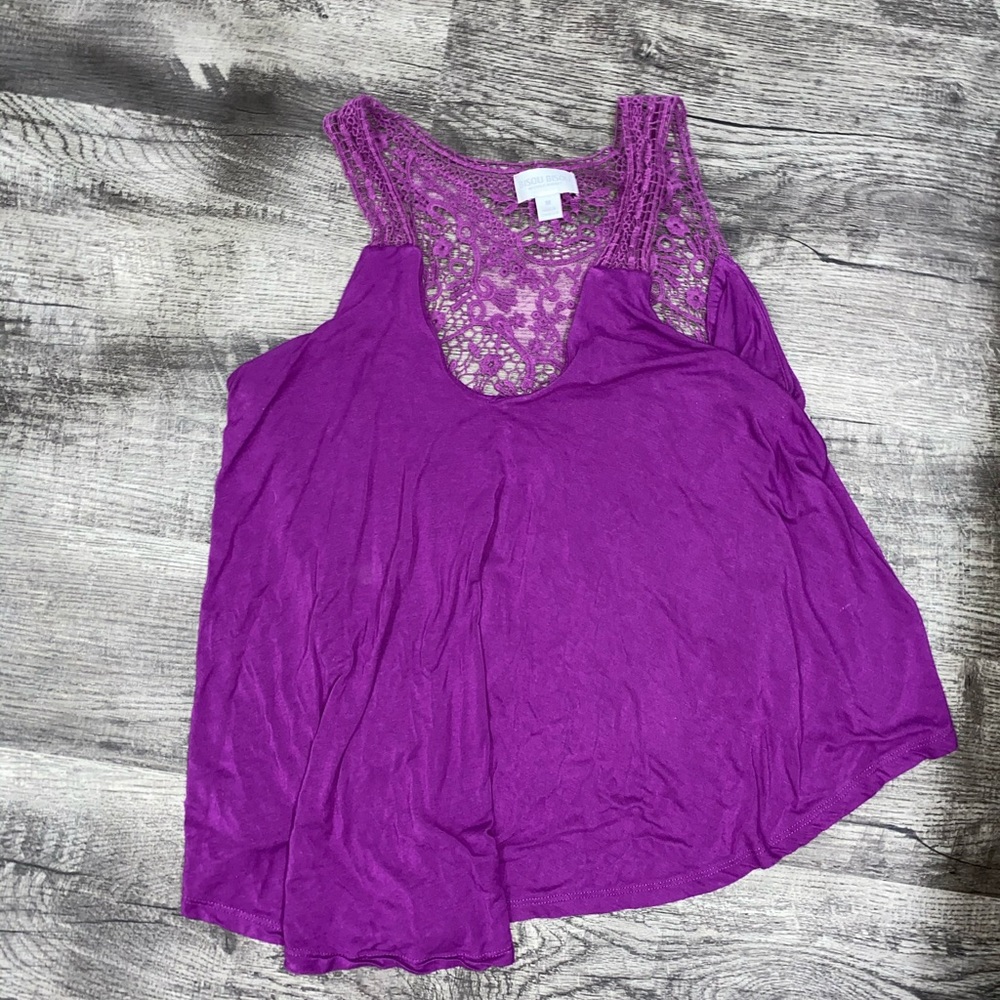 LACE BACK TANK TOP